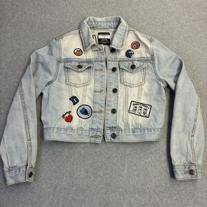Disney Pixar Girls Denim Jacket 9/10 Forever 21 Dory Nemo Embroidered